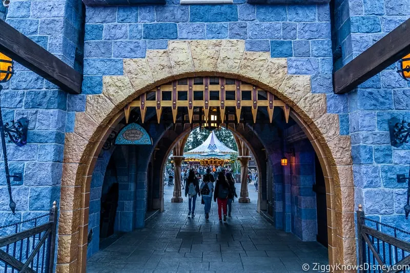 Sleeping Beauty Castle Disneyland gate