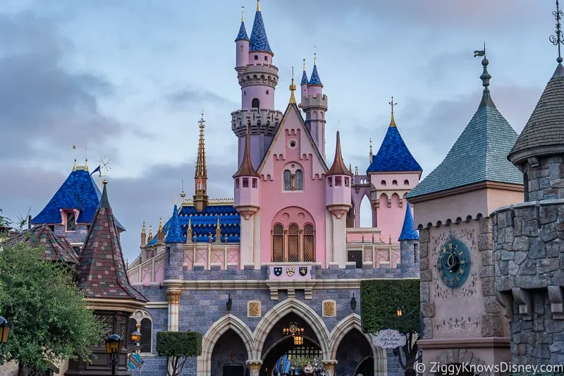 back of Sleeping Beauty Castle Disneyland
