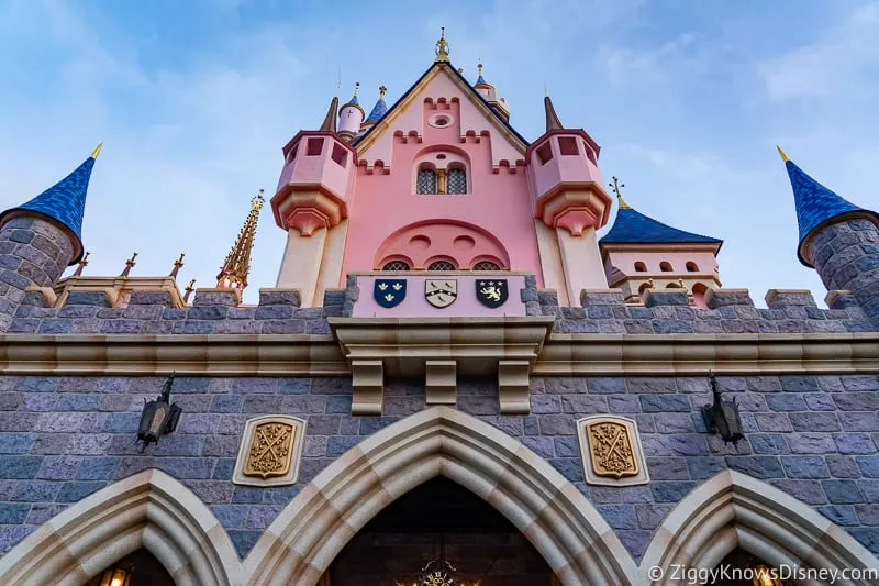 back of Disneyland Castle Sleeping Beauty Castle