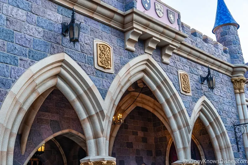 arches in Sleeping Beauty Castle Disneyland