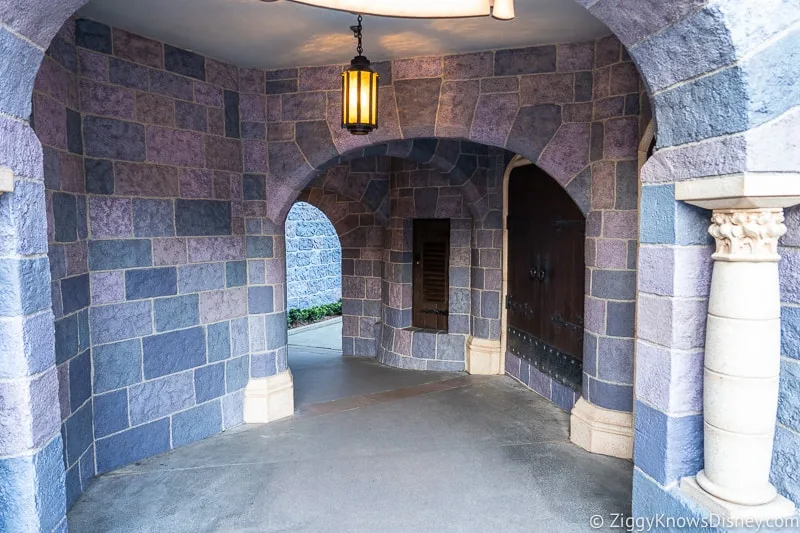 hallway passage in Sleeping Beauty Castle Disneyland