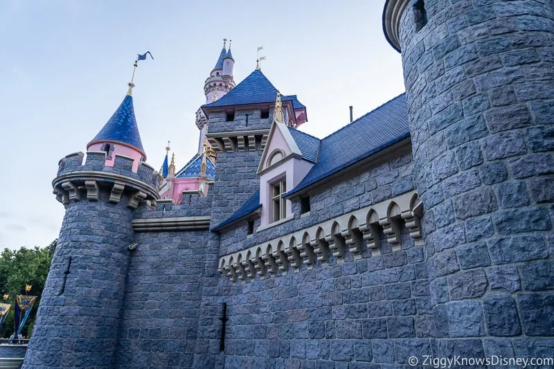 Sleeping Beauty Castle Disneyland big wall