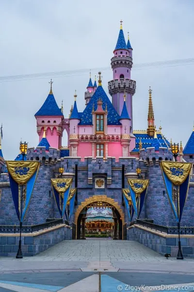 Sleeping Beauty Castle Disneyland front vertical