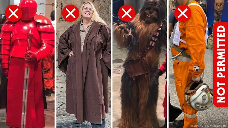 Galaxy's Edge Dress Code and Bounding Rules what not to wear