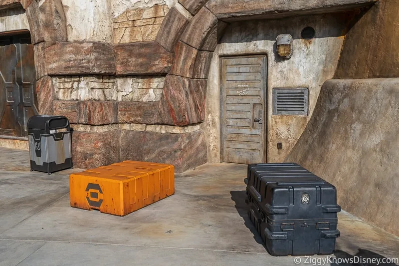 boxes around Star Wars Galaxy's Edge