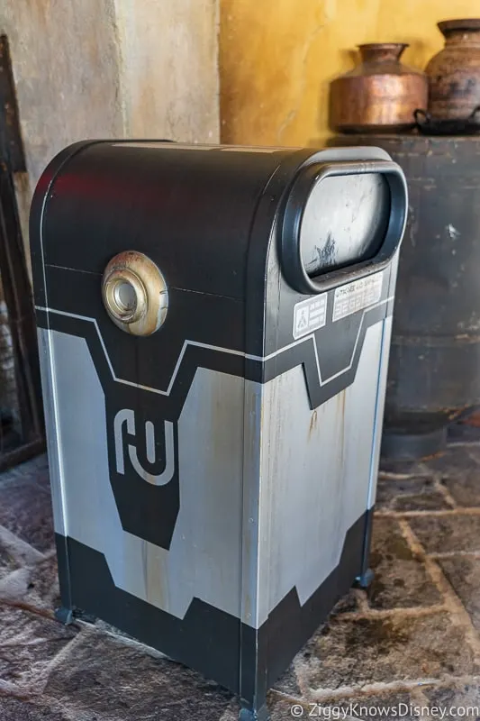 Star Wars Galaxy's Edge garbage cans