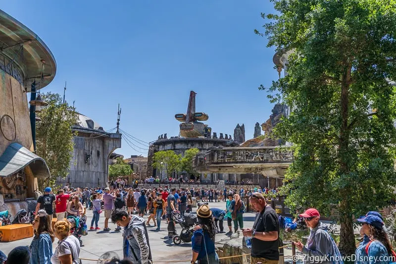 the streets of Star Wars Galaxy's Edge
