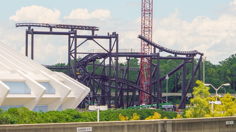 TRON Roller Coaster Construction Update June 2019 
