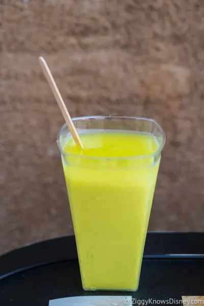 glass of Alcoholic Green milk Star Wars Galaxy's Edge