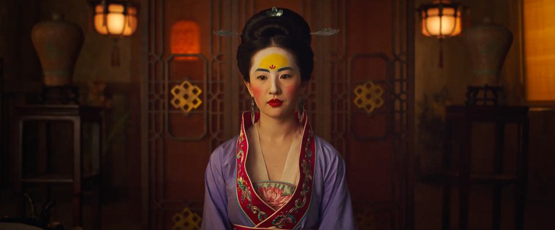 Mulan dressed up in live action Mulan trailer