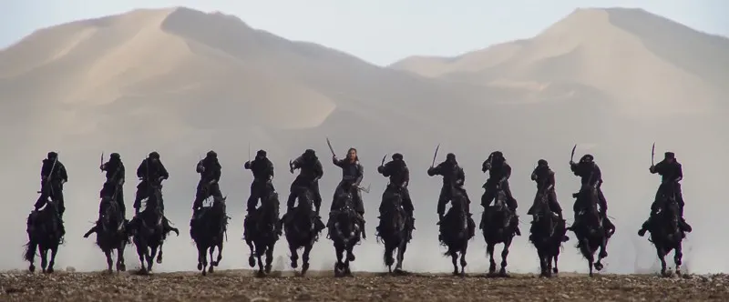 live action Mulan trailer warriors charging