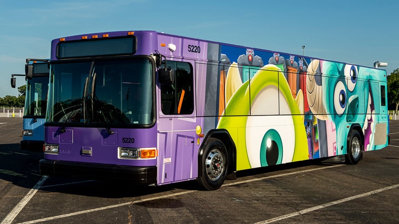 New Disney World Buses Monsters Inc