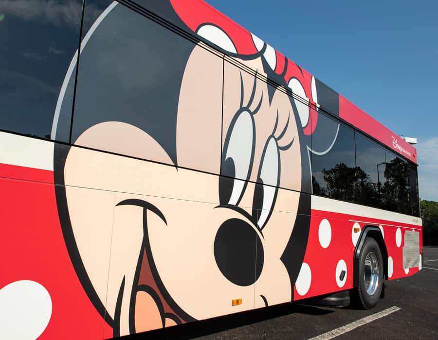 New Disney World Buses Minnie Mouse