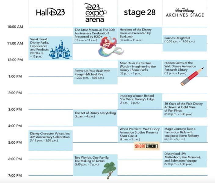 D23 Expo 2019 Schedule Sunday