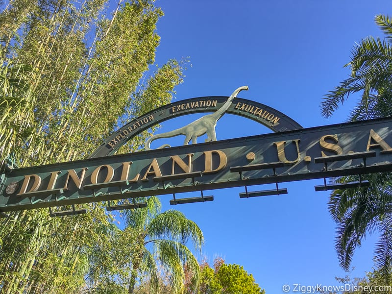 Dinoland entrance sign Animal Kingdom