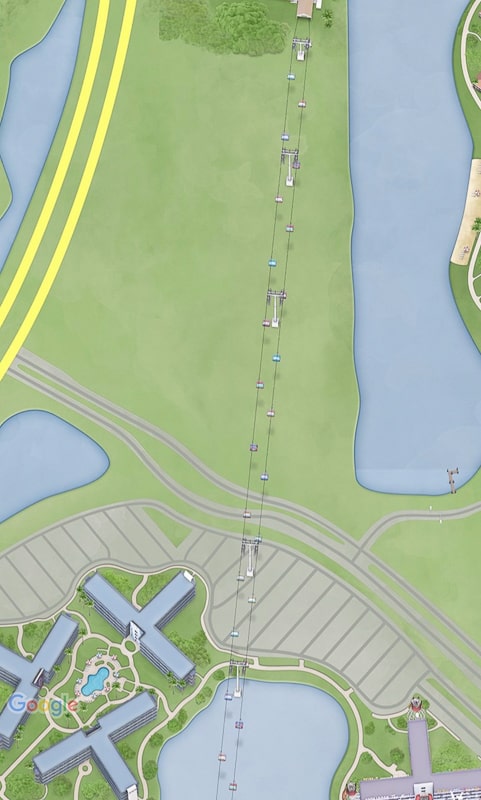 Disney Skyliner stations on My Disney Experience App Art of Animation route