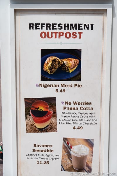 2019 Epcot Food and Wine Festival Menus Refreshment Outpost