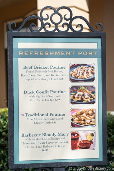 Epcot Food and Wine Menus 2019 Refreshment Port