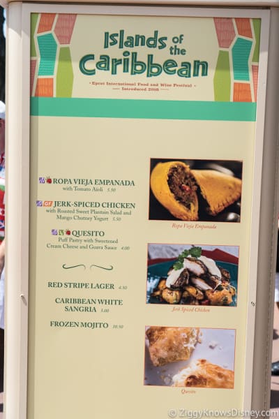 2019 Epcot Food and Wine Festival Menus Islands of the Caribbean