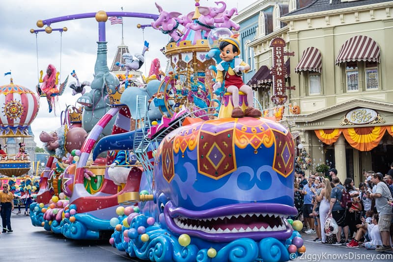 Pinocchio Float in Festival of Fantasy Parade