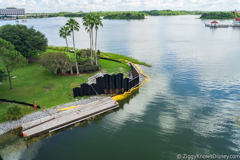 walls up for Grand Floridian Walkway update august 2019 