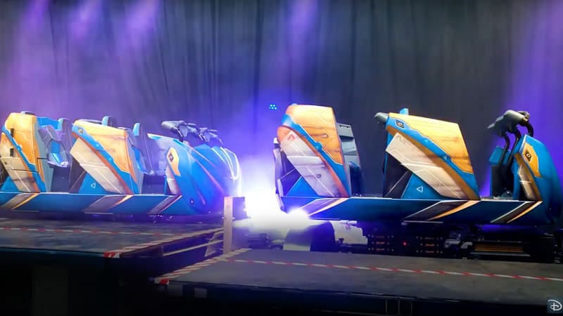 Guardians of the Galaxy: Cosmic Rewind Ride Vehicles