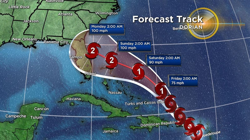 Hurricane Dorian in Disney World