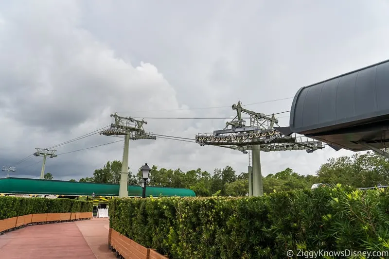 Hurricane Dorian Preparations in Walt Disney World no gondolas Epcot Station