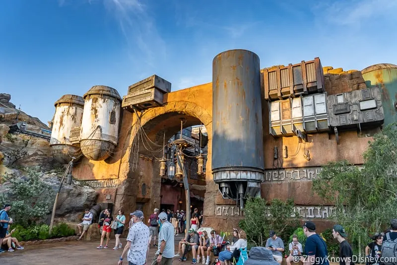 Marketplace in Star Wars Galaxy's Edge at Opening