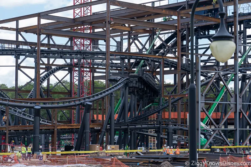 TRON Lightcycles Run roller coaster update august loading station