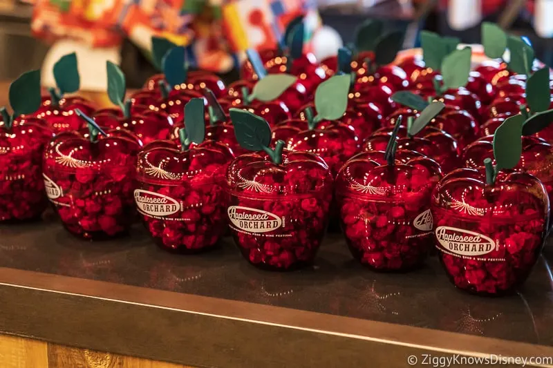 caramel apple popcorn Appleseed Orchard Epcot Food and Wine Festival 2019