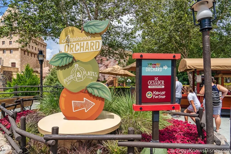 Display Appleseed Orchard Epcot Food and Wine Festival 2019