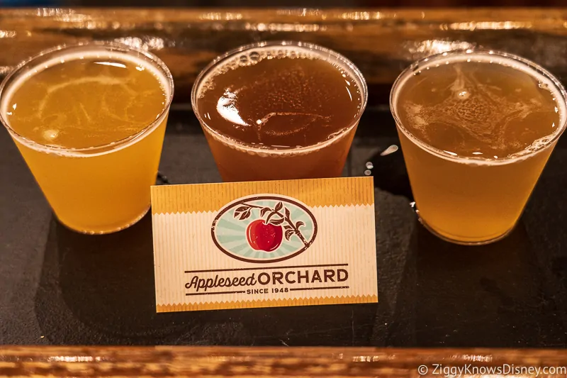 beer flight Appleseed Orchard Epcot Food and Wine Festival 2019