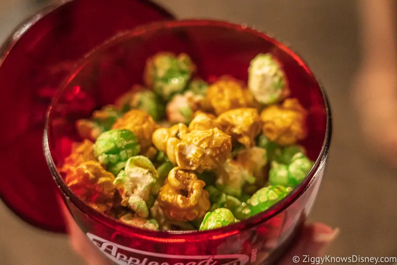 Caramel Apple Popcorn inside Appleseed Orchard Epcot Food and Wine Festival 2019