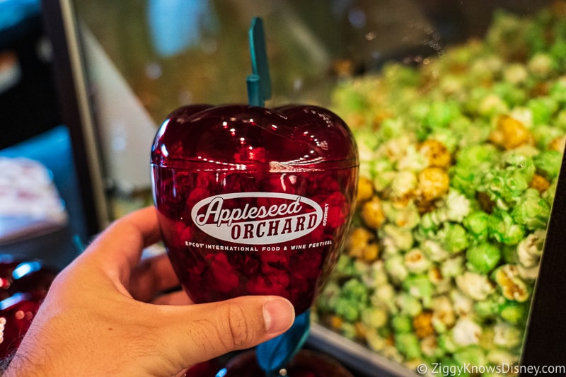 Caramel Apple Popcorn Appleseed Orchard Epcot Food and Wine Festival 2019