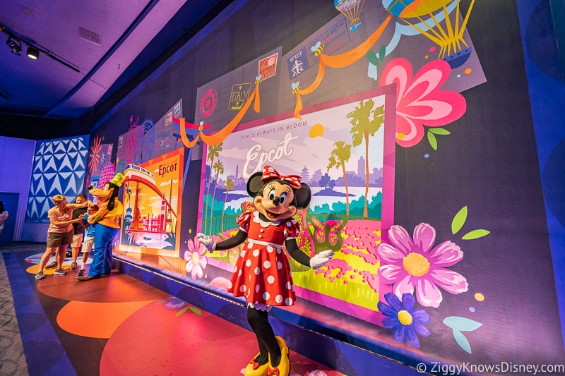 New Character Spot Epcot Minnie Mouse