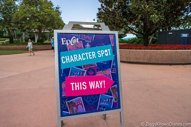 New Character Spot Epcot Sign