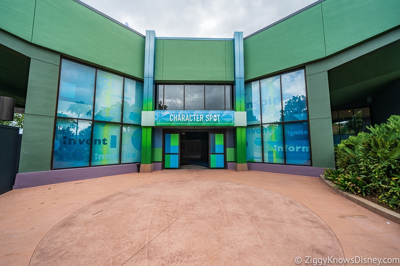 New Character Spot Epcot entrance door