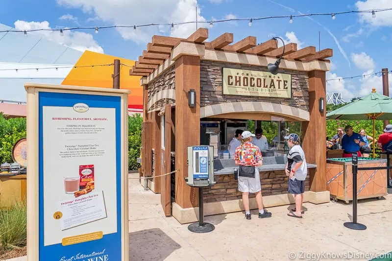 The Chocolate Studio 2019 Epcot Food and Wine Festival booth