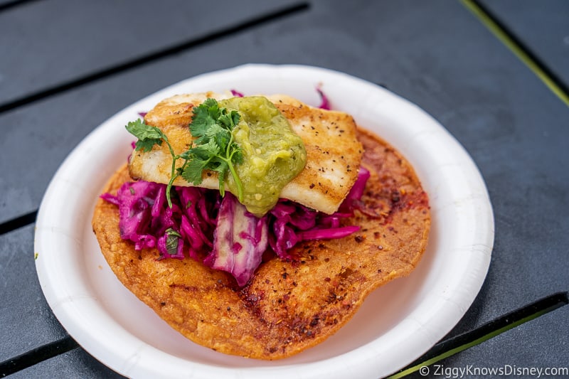 Striped Bass Tostada Coastal Eats 2019 Epcot Food and Wine Festival