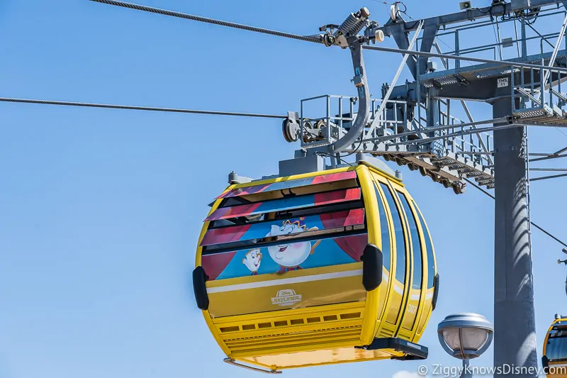 Disney Skyliner Gondolas Characters Beauty and the Beast