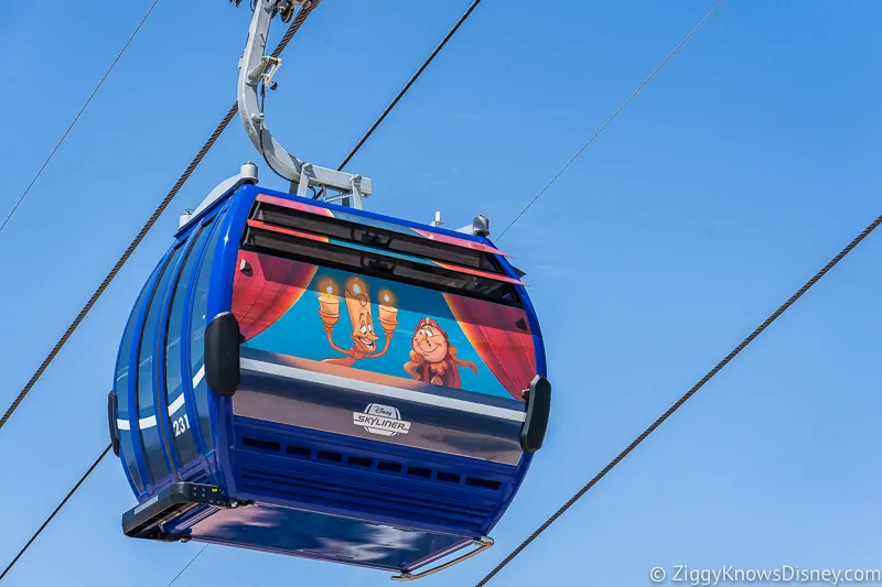 Disney Skyliner Gondolas Characters Beauty and the Beast 3