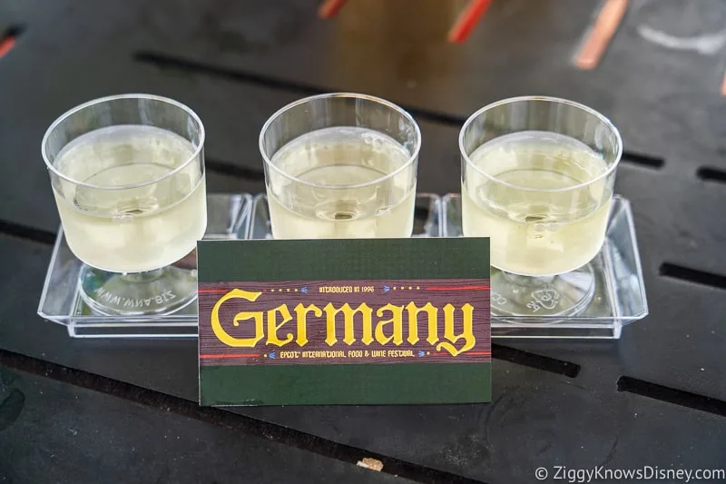 Reisling Wine Flight Germany 2019 Epcot Food and Wine Festival