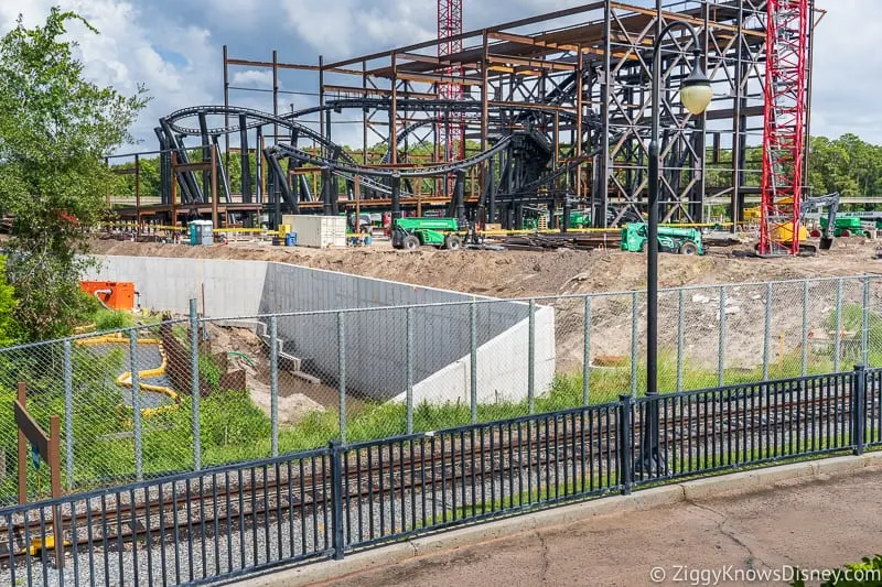 hurricane Dorian Preparations in Walt Disney World tron fence