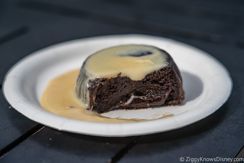 Warm Chocolate Pudding inside Ireland 2019 Epcot Food and Wine Festival