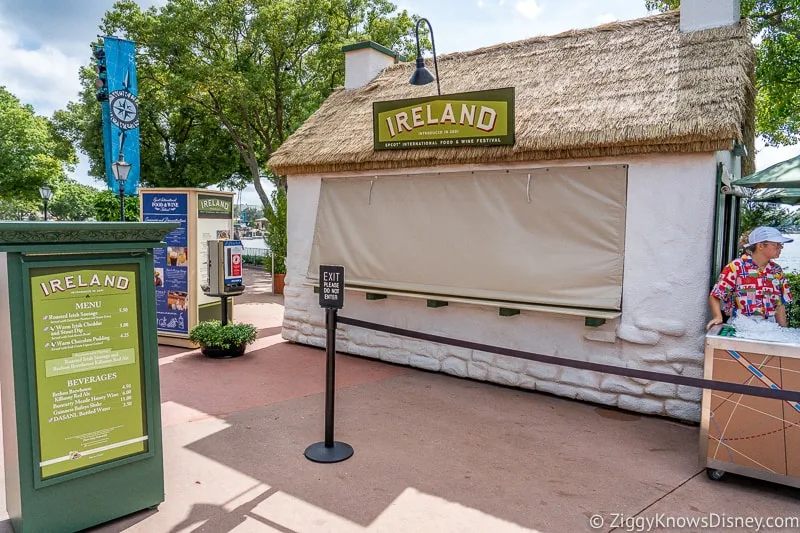 Ireland 2019 Epcot Food and Wine Festival booth