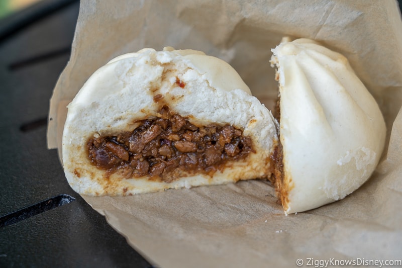 Teriyaki Chicken Bun inside Japan 2019 Epcot Food and Wine Festival