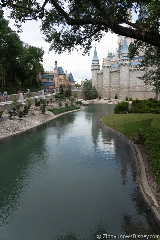 Cinderella Castle Moat Filled in Magic Kingdom 