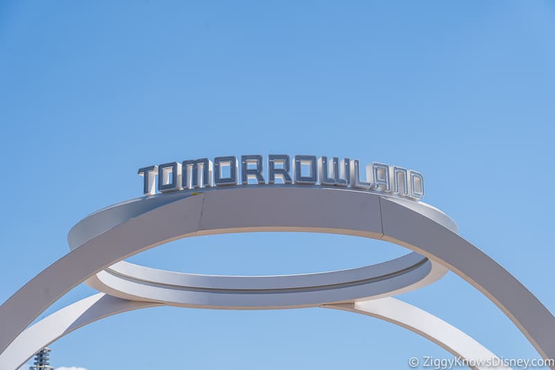 New Tomorrowland Sign in Disney's Magic Kingdom 