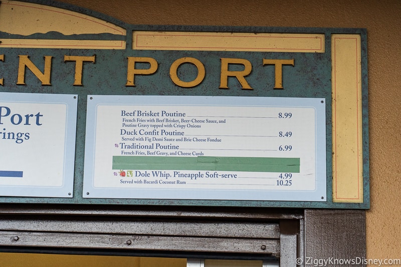 menu Refreshment Port 2019 Epcot Food and Wine Festival